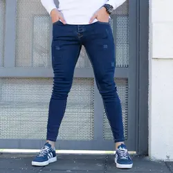 شلوار جین مردانه آبی تیره_کد 4491