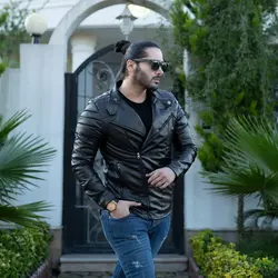 کاپشن چرم مردانه G-STAR مشکی_کد 4428