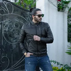کاپشن چرم مردانه G-STAR مشکی_کد 4416