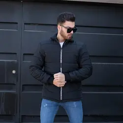کاپشن مردانه مشکی_کد 4432