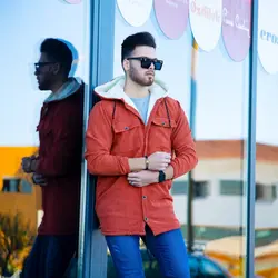 سوییشرت کبریتی مردانه آجری _کد 4386