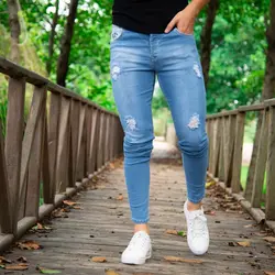 شلوار جین مردانه آبی VLONA