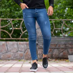 شلوار جین مردانه آبی_کد 3788