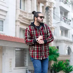 سوییشرت چهارخانه کرم GUCCI_کد 4199