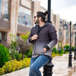 کاپشن شمعی مشکی دلفینی _ کد 4266