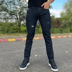 شلوار جین مردانه سرمه ای VLONA_کد 4248