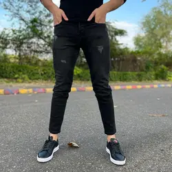 شلوار جین مردانه ذغالی VLONA_کد4250