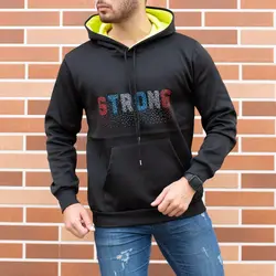 هودی مردانه مشکی STRONG