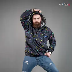 هودی شمعی آبرنگی مشکی