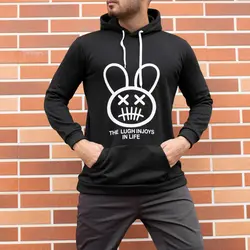 هودی مردانه مشکی RABBIT