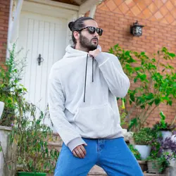 هودی تدی مردانه طوسی روشن