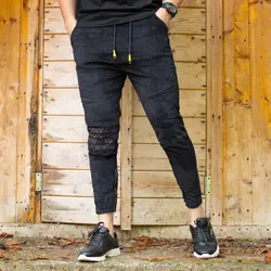 شلوار کبریتی دمپا زیپ مشکی