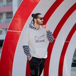 هودی کبریتی نایک JUST DO IT سفید