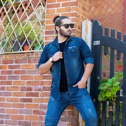 پیراهن سرمه ای ARMANI_کد 3720