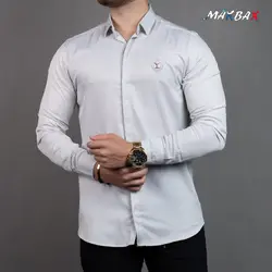 پیراهن آستین بلند LV_طوسی روشن