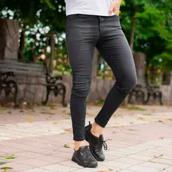 شلوار جین مردانه ذغالی_کد 3804