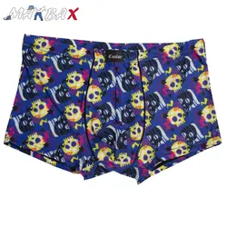 شورت کولسی پادار طرح اسکلت بنفش