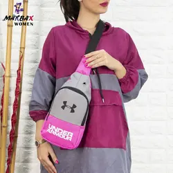 کیف دوشی طوسی صورتی UNDER  ARMOUR