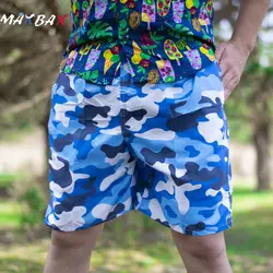 شلوارک هاوایی چریک آبی