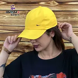 کلاه دخترانه آفتاب گیر نایک زرد