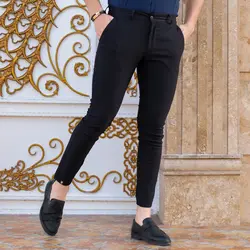 شلوار کتان ITALY مشکی کد 8793