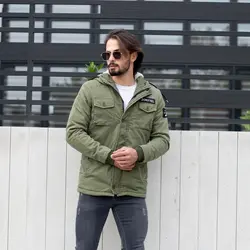 کاپشن مردانه LEVIS زیتونی کد 10349