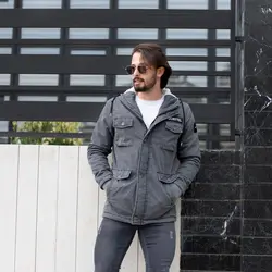 کاپشن مردانه LEVIS خاکستری کد 10351