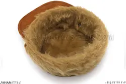 کلاه نقاب دار عسلی جیر طبیعی