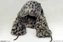 کلاه روسی پوست طبیعی خرگوش لوپ خاکستری
