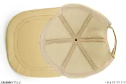 کلاه نقاب دار چرم طبیعی رنگ کرم