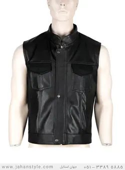 جلیقه چرم طبیعی مردانه