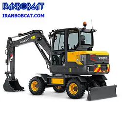 مینی بیل چرخ لاستیکی ولوو Volvo EW60E