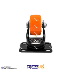 چرخ گردان لوکس نارنجی پایه مشکی سایز 5
