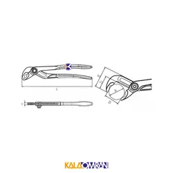 انبر کلاغی تنظیم سریع مدل 527 سوپر اگو