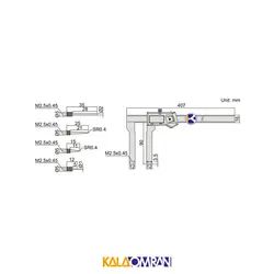 کولیس دیجیتال شیار مدل 1530 اینسایز