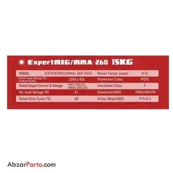 اینورتر 3 کاره 260 آمپر قرقره بزرگ ادون مدل ExpertMIG/MMA-260