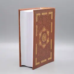 قرآن جیبی نفیس با محفظه کشویی و جلد طرح چرم