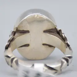 انگشتر عقیق یمنی خطی 