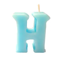 شمع دل حروف رومی طرح H