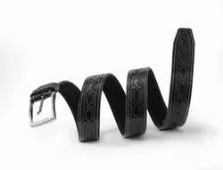 کمربند طرحدار مدل تایماز مشکی کد۲۰۶۴۰۶