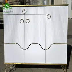 جاکفشی سه درب پایه فلزی مدل موج | فروشگاه اینترنتی چوب چوب