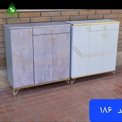 جاکفشی سه درب پایه دار مدل 186 | فروشگاه اینترنتی چوب چوب