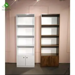 کتابخانه ایستاده دو درب چهار طبقه