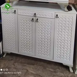 جاکفشی مدل چهار درب سنگ ریز | فروشگاه اینترنتی چوب چوب