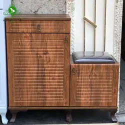 جاکفشی مدل دو پله نشیمن | فروشگاه اینترنتی چوب چوب