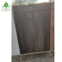 جاکفشی مدل دو درب خطی پایه فلزی | فروشگاه اینترنتی چوب چوب