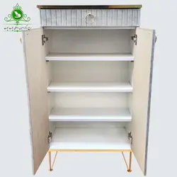 جاکفشی مدل دو درب خطی پایه فلزی | فروشگاه اینترنتی چوب چوب