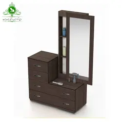 دراور چهار کشوی مدل L با قاب آینه | فروشگاه اینترنتی چوب چوب