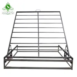 کفی تخت خواب دو نفره مدل جکدار تمام کلاف چهار گوش | فروشگاه اینترنتی چوب چوب