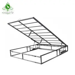 کفی تخت خواب دو نفره مدل جکدار تمام کلاف چهار گوش | فروشگاه اینترنتی چوب چوب